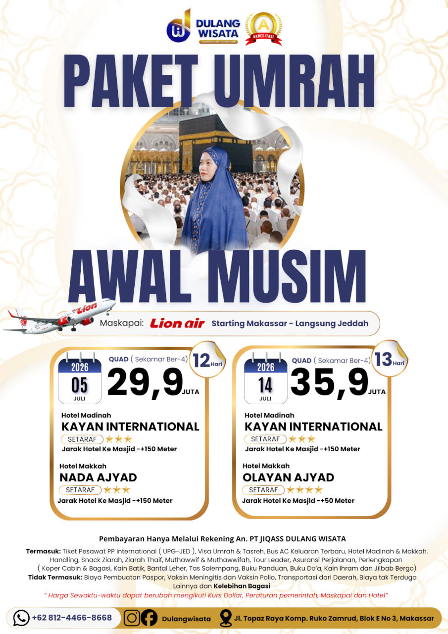 Dulang Awal Musim 2026